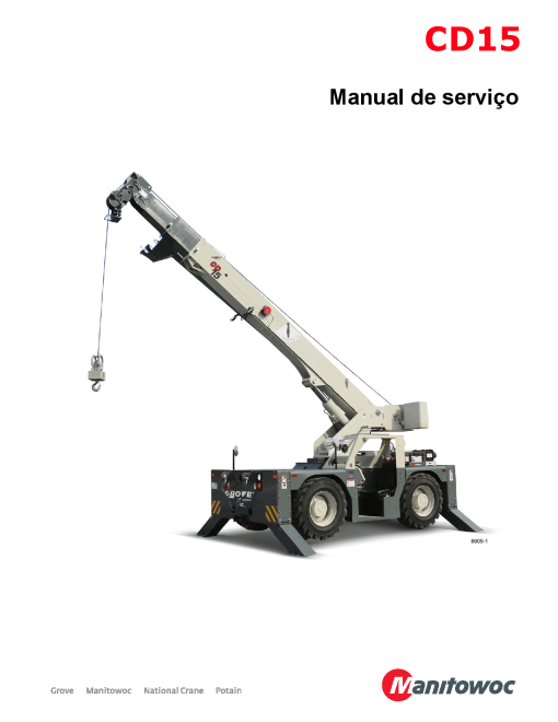 Grove GCD15, SCD15 Portuguese Workshop Repair Service Manual PDF Download