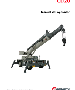 Grove GCD20, SCD20 Spanish Operators and Maintenance Manual PDF Download