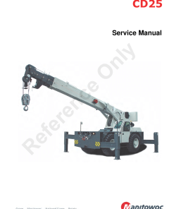 Grove GCD25, SCD25 Portuguese Workshop Repair Service Manual PDF Download