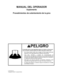 Grove GCD25, SCD25 Spanish Operators and Maintenance Manual PDF Download