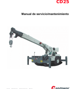 Grove GCD25, SCD25 Spanish Workshop Repair Service Manual PDF Download