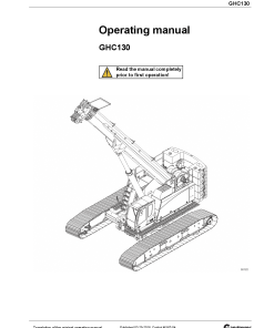 Grove GHC130 Operators and Maintenance Manual PDF Download