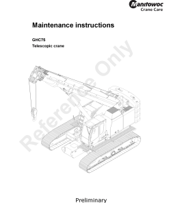 Grove GHC75 Workshop Repair Service Manual PDF Download