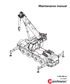 Grove GMK4090 Workshop Repair Service Manual PDF Download