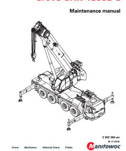 Grove GMK4100L-1 Workshop Repair Service Manual PDF Download