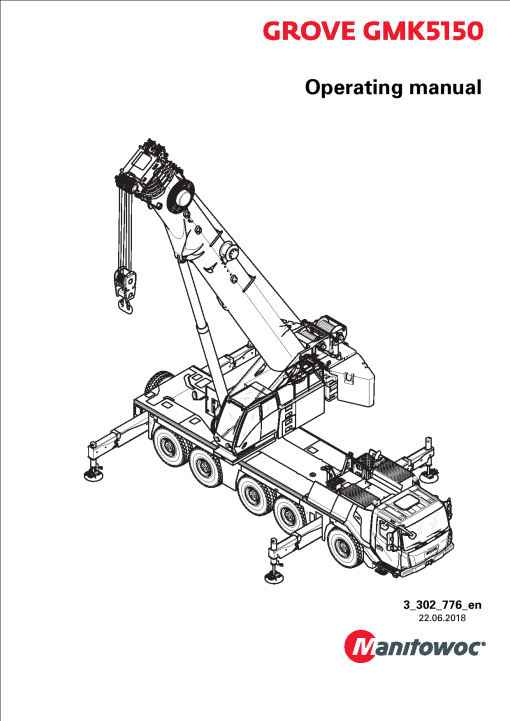 Grove GMK5150 Operators and Maintenance Manual PDF Download