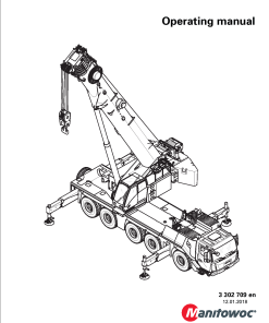 Grove GMK5150L Operators and Maintenance Manual PDF Download