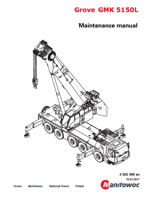 Grove GMK5150L Workshop Repair Service Manual PDF Download