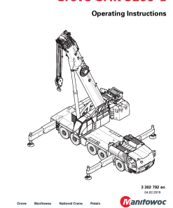 Grove GMK5200-1 Operators and Maintenance Manual PDF Download