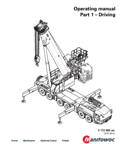 Grove GMK6400 Operators and Maintenance Manual PDF Download