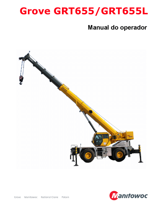Grove GRT655 Portuguese Operators and Maintenance Manual PDF Download