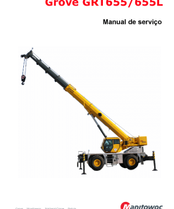 Grove GRT655 Portuguese Workshop Repair Service Manual PDF Download