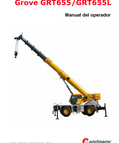 Grove GRT655 Spanish Operators and Maintenance Manual PDF Download