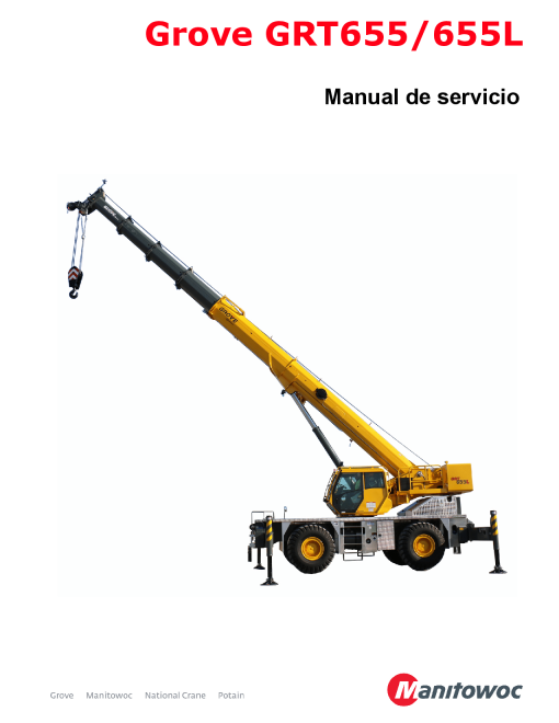 Grove GRT655 Spanish Workshop Repair Service Manual PDF Download