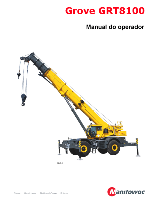 Grove GRT8100 Portuguese Operators and Maintenance Manual PDF Download