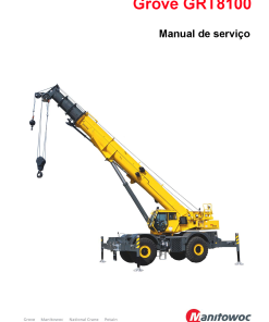 Grove GRT8100 Portuguese Workshop Repair Service Manual PDF Download