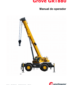 Grove GRT880 Portuguese Operators and Maintenance Manual PDF Download