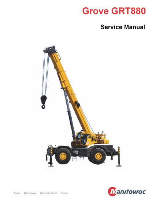 Grove GRT880 Workshop Repair Service Manual PDF Download