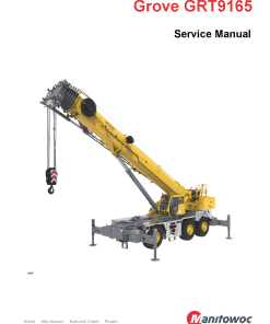 Grove GRT9165 Workshop Repair Service Manual PDF Download