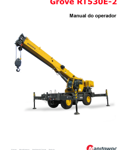 Grove RT530E-2 T3 T4i Portuguese Operators and Maintenance Manual PDF Download