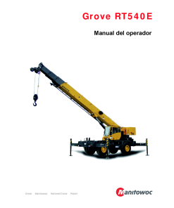 Grove RT540E T3 T4i Spanish Operators and Maintenance Manual PDF Download