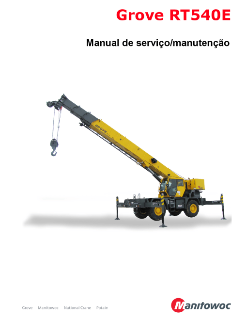 Grove RT540E T4Portuguese Workshop Repair Service Manual PDF Download
