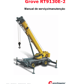 Grove RT9130E-2 Portuguese Workshop Repair Service Manual PDF Download