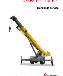 Grove RT9130E-2 T4 Portuguese Workshop Repair Service Manual PDF Download