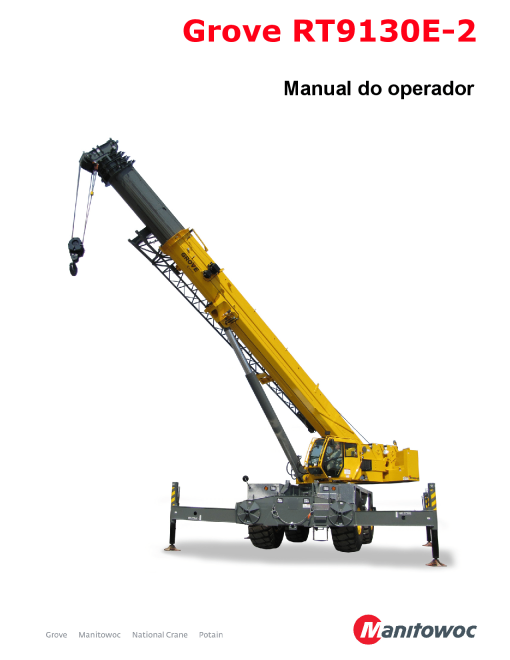 Grove RT9130E-2 T4F Portuguese Operators and Maintenance Manual PDF Download
