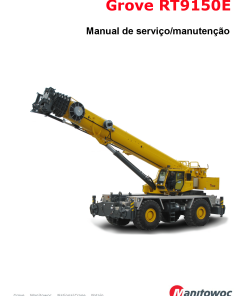 Grove RT9150E Portuguese Workshop Repair Service Manual PDF Download
