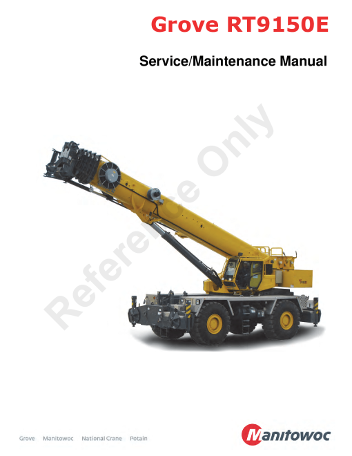 Grove RT9150E Workshop Repair Service Manual PDF Download