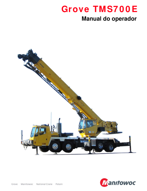 Grove TMS700E13 Portuguese Operators and Maintenance Manual PDF Download