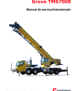 Grove TMS700E13 Portuguese Workshop Repair Service Manual PDF Download