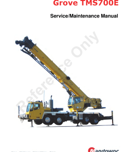 Grove TMS700E13 Workshop Repair Service Manual PDF Download