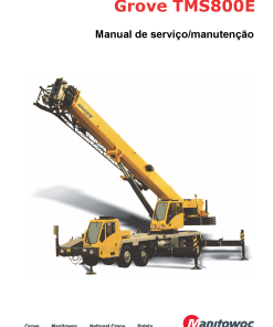 Grove TMS800E13 T4 Portuguese Workshop Repair Service Manual PDF Download