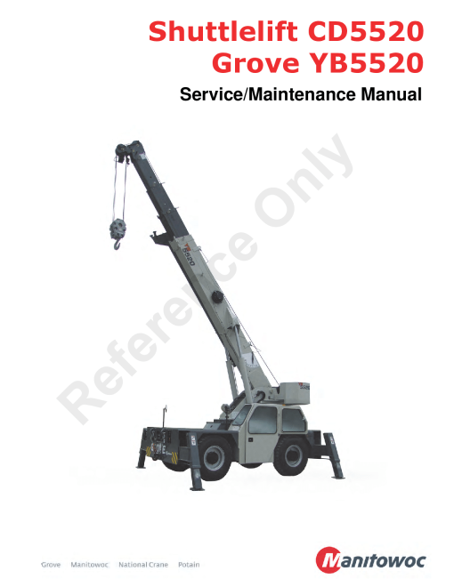 Grove YB5520-CD5520 Workshop Repair Service Manual PDF Download