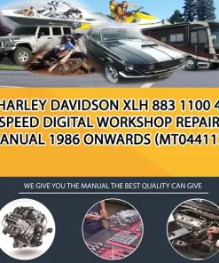 Harley Davidson Xlh 883 1100 4 Speed Digital Workshop Repair Manual 1986 Onwards (MT044117)