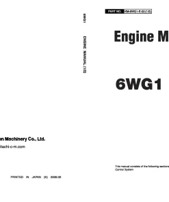 Hitachi 6WG1 engine Workshop manual PDF download