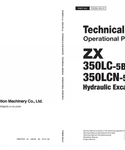 Hitachi ZX 350LC-5B 350LCN-5B Technical manual PDF download