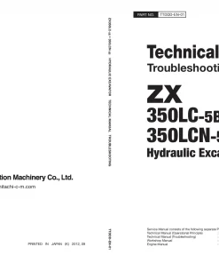 Hitachi ZX 350LC-5B 350LCN-5B Troubleshooting Technical manual PDF download
