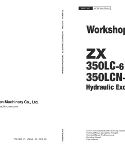 Hitachi ZX 350LC-6 350LCN-6 Workshop manual PDF download