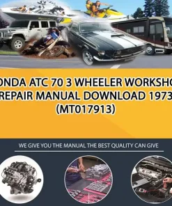 Honda Atc 70 3 Wheeler Workshop Repair Manual Download 1973 (MT017913)