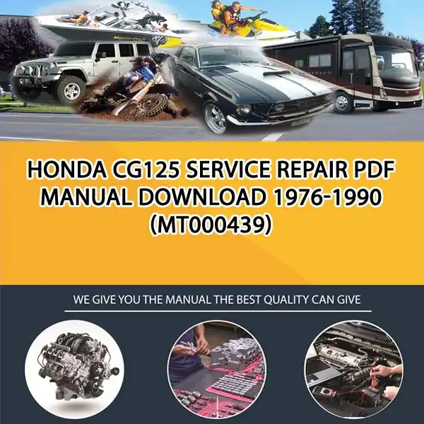 Honda Cg125 Service Repair Pdf Manual Download 1976-1990 (MT000439)