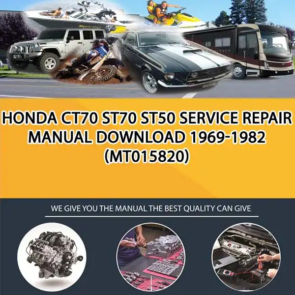 Honda Ct70 St70 St50 Service Repair Manual Download 1969-1982 (MT015820)