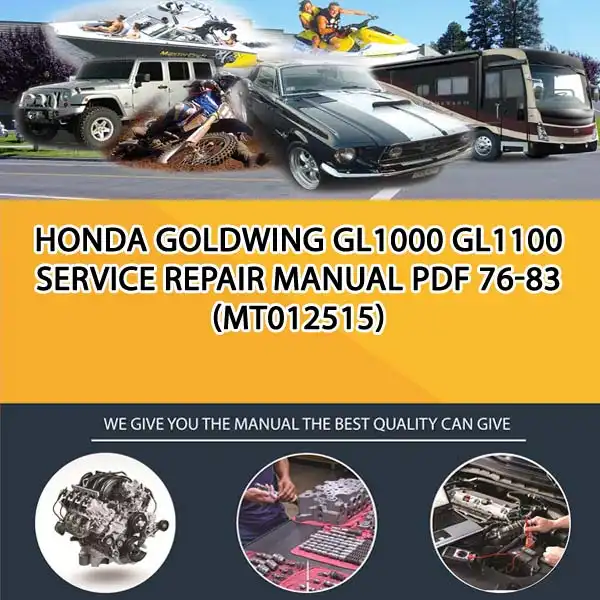 Honda Goldwing Gl1000 Gl1100 Service Repair Manual Pdf 76-83 (MT012515)
