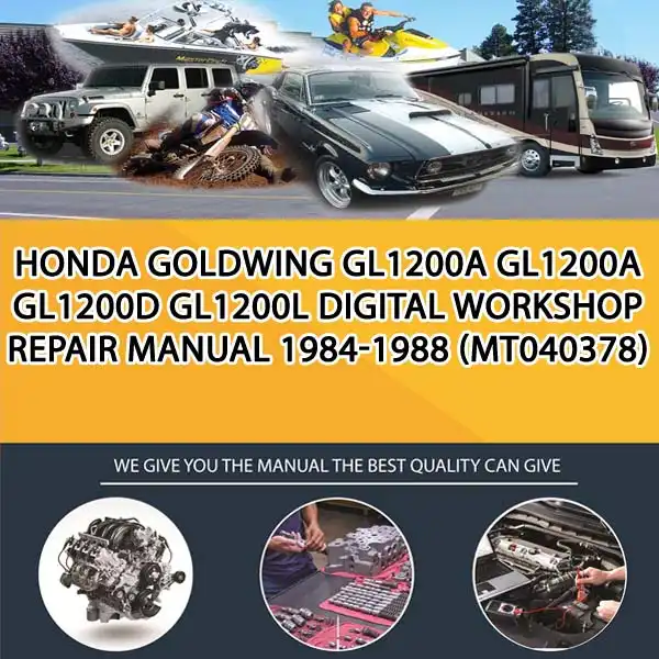 Honda Goldwing Gl1200A Gl1200A Gl1200D Gl1200L Digital Workshop Repair Manual 1984-1988 (MT040378)
