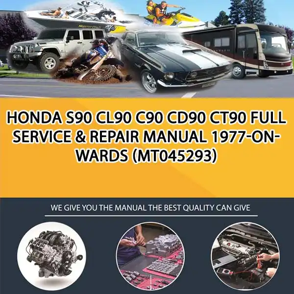 Honda S90 Cl90 C90 Cd90 Ct90 Full Service & Repair Manual 1977-Onwards (MT045293)