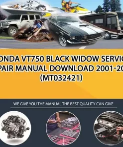 Honda Vt750 Black Widow Service Repair Manual Download 2001-2003 (MT032421)