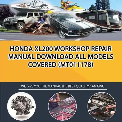 Honda Xl200 Workshop Repair Manual Download All Models Covered (MT011178)