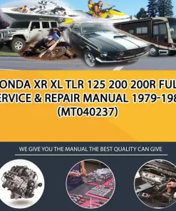 Honda Xr Xl Tlr 125 200 200R Full Service & Repair Manual 1979-1987 (MT040237)